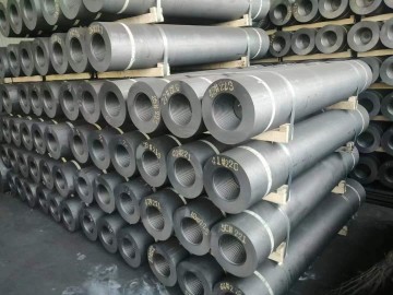 Elettrodo in grafite UHP cinese con nippli da 3 tpi e 4 tpi per fusione