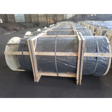 Strong compression strength carbon electrode manufacture